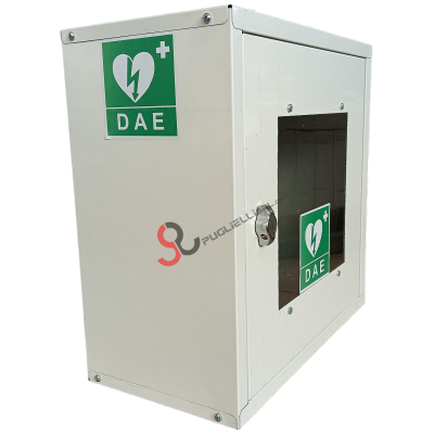 White AED defibrillator case