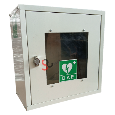 White AED defibrillator case