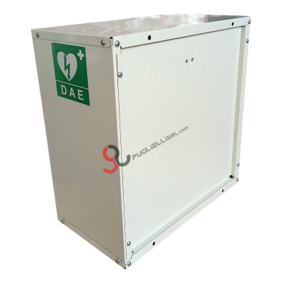 White AED defibrillator case