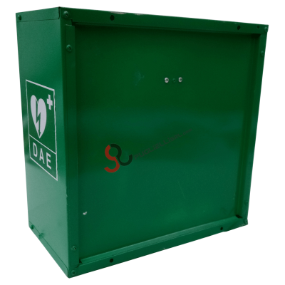 Green AED defibrillator case