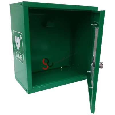 Armario para desfibrilador (DEA) verde