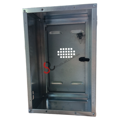 Galvanized gas meter remote reading box in kit form