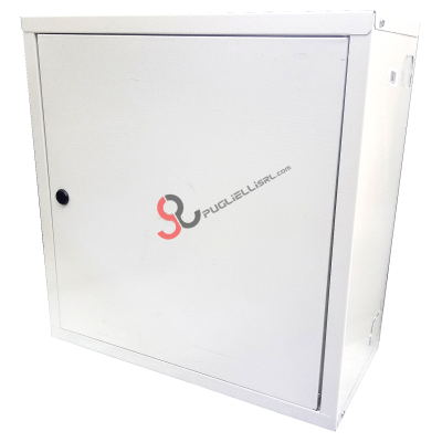Carcasa a medida, de color blanco, suministrada en kit (desmontada), para contador de agua