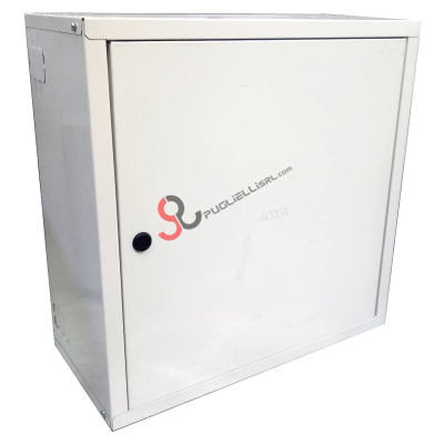 Carcasa a medida, de color blanco, suministrada en kit (desmontada), para contador de agua