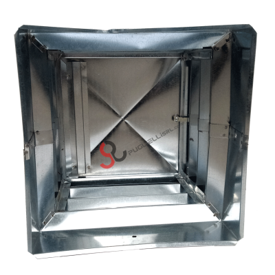 Sombrerete de chimenea galvanizado hecho a medida