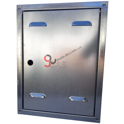 Puerta de armario para contador de gas, galvanizada