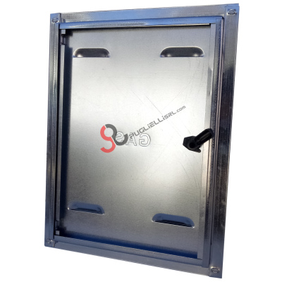 Galvanized gas door