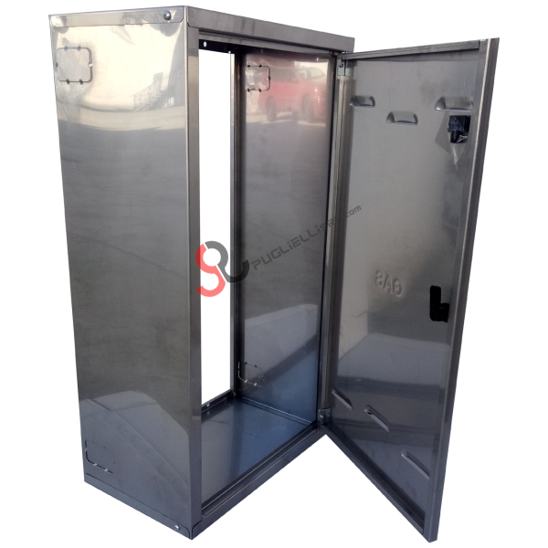 Custom made stainless steel gas meter box in kit form