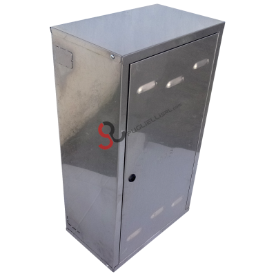 Custom made stainless steel gas meter box in kit form