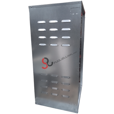 Galvanized gas cylinder cover in kit