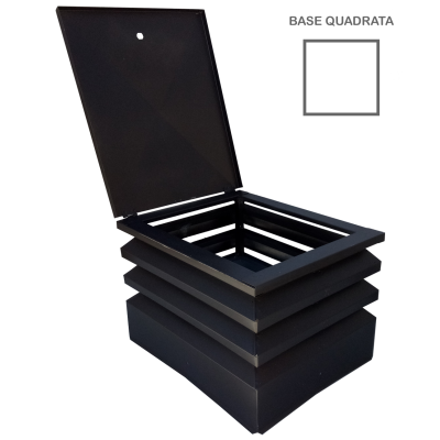 Comignolo antracite 42x52 con rete antintrusione