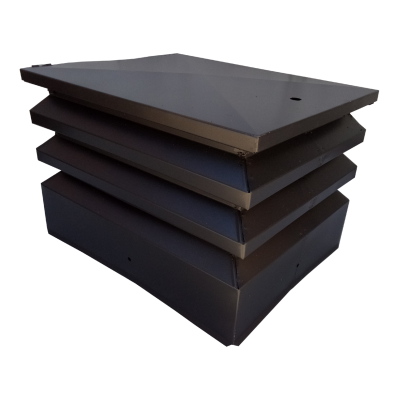 Galvanized chimney cap  42x52 with anti-intrusion mesh