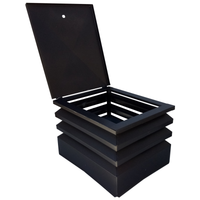 Galvanized chimney cap  42x52 with anti-intrusion mesh