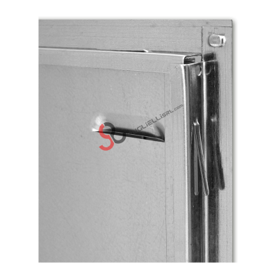 Sportello inox personalizzato su misura per contatore