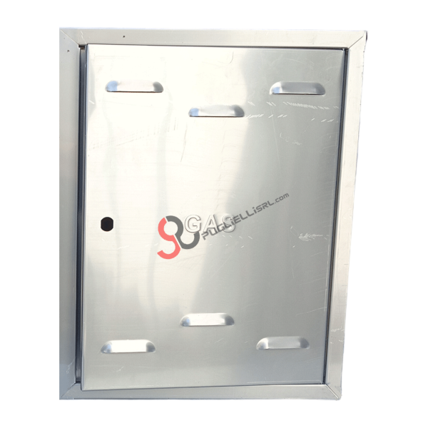 Sportello inox personalizzato su misura per contatore