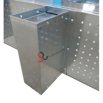 Custom-made, galvanized battery cabinet for photovoltaic systems (supplied as a kit)
