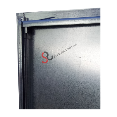 Galvanized water door