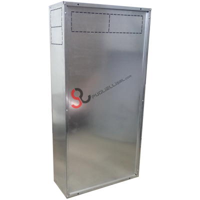 Built-in galvanized boiler cover in kit