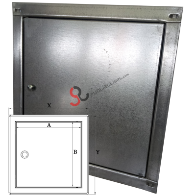 Galvanized inspection hatch